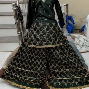 silk heavy Embroidery 3piece